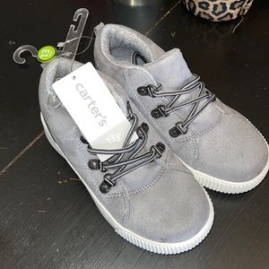 Gray Suede Leather CARTERS Size 13 Boys Edison Boots - NWT